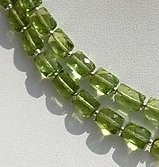 Peridot Faceted Rectangle