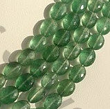 Green Strawberry Quartz Oval Faceted