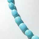 16 inch strand Turquoise Faceted Oval