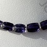 Iolite Gemstone Beads  Faceted Rectangles