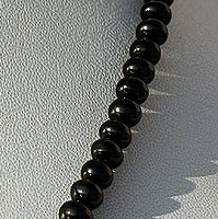Black Spinel Plain Beads