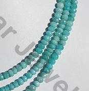 aaa Amazonite Faceted Rondelles