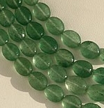 Green Strawberry Quartz Oval Faceted