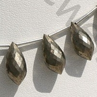 wholesale Pyrite Beads  Chandelier Briolette