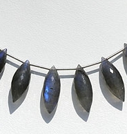 Labradorite Blue Power Dew Drop Beads