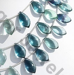 Fluorite Gemstone Dolphin Shape Beads