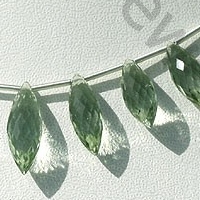 Green Amethyst Gemstone Dew Drops