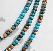 Turquoise Gemstone Faceted Rondelle