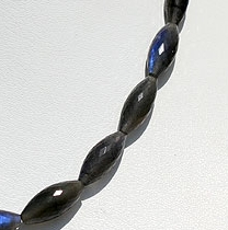 Labradorite Blue Power Dholki Beads