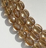 16 inch strand Champagne Citrine  Oval Faceted