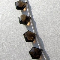 Smoky Quartz Gemstone Polygon Diamond Cut