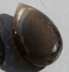 Black Moonstone Half Drilled Gemstones