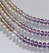 wholesale Ametrine Gemstone Beads  Faceted Rondelles