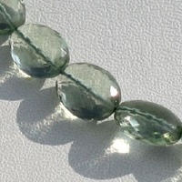 Green Amethyst Gemstone Oval Faceted