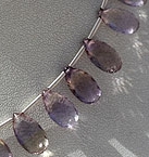 Ametrine Gemstone Beads  Flat Pear Briolette