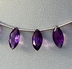Amethyst Gemstone Beads  Marquise