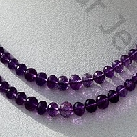 aaa Amethyst Gemstone Beads Faceted Rondelle