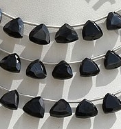 Black Spinel Trilliant Cut Beads