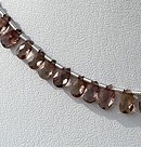 8 inch strand Color Change Garnet  Flat Pear Briolette