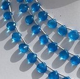Apatite Gemstone Beads  Heart Briolette