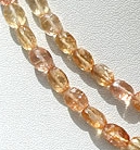 16 inch strand Imperial Topaz  Oval Faceted