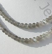 Grey Moonstone Plain Beads