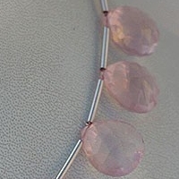 Rose Quartz Gemstone Concave Cut Faceted Heart