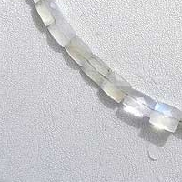 Rainbow Moonstone Faceted Rectangles