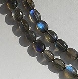Labradorite Blue Power Oval Faceted Beads