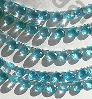 wholesale Apatite Gemstone Beads Heart Briolette
