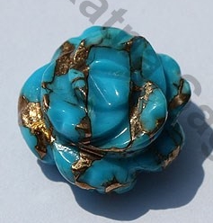 Turquoise Gemstone Half Drilled Gemstones