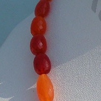 16 inch strand Carnelian Gemstone  Faceted Nuggets