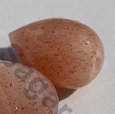 Pink Moonstone Half Drilled Gemstone