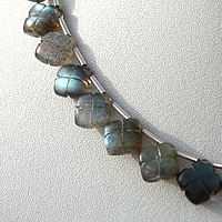 8 inch strand Labradorite Gemstone  Clove Beads