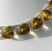 8 inch strand Champagne Citrine faceted chestnut 
