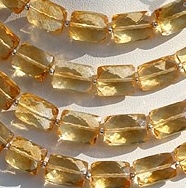 wholesale Citrine Gemstone Faceted Rectangle