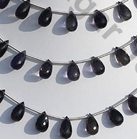 Iolite Gemstone Beads Tear Drops Briolette