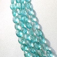 16 inch strand Apatite Gemstone Beads  Oval Faceted
