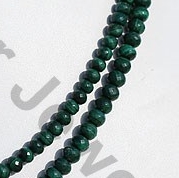 aaa Malachite Faceted Rondelle