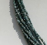 8 inch strand Diamond uncut beads