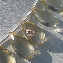 Scapolite Gemstone Flat Pear Briolette