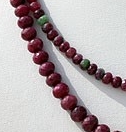 16 inch strand Ruby Zoisite  Faceted Rondelles