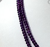 8 inch strand Amethyst Gemstone Plain beads