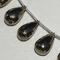 Pyrite Beads Tear Drops Briolette