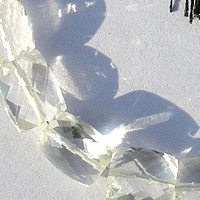 White Topaz Gemstone Faceted Rectangles