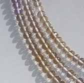 Ametrine Gemstone Beads  Faceted Rondelles