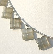 8 inch strand Grey Moonstone Clove Beads