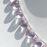 Pink Amethyst Faceted Chubby Heart