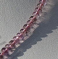 aaa Pink Amethyst  Plain Beads