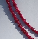 16 inch strand Ruby Gemstone Uncut Beads